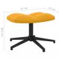 Preview: Relaxsessel mit Hocker Senfgelb Samt