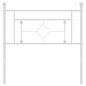Preview: ARDEBO.de - Kopfteil Metall Weiß 90 cm