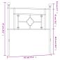Preview: Kopfteil Metall Weiß 90 cm