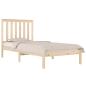 Preview: Massivholzbett Kiefer 75x190 cm