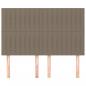 Preview: Kopfteile 4 Stk. Taupe 72x5x78/88 cm Stoff