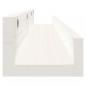 Preview: Wandregale 2 Stk. Weiß 80x12x9 cm Massivholz Kiefer