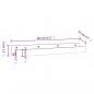 Preview: Wandregale 2 Stk. Honigbraun 80x12x9 cm Massivholz Kiefer