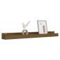 Preview: Wandregale 2 Stk. Honigbraun 110x12x9 cm Massivholz Kiefer