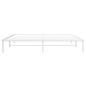 Preview: Bettgestell Metall Weiß 200x200 cm