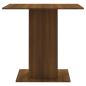 Preview: Esstisch Braun Eichen-Optik 80x80x75 cm Holzwerkstoff