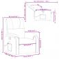 Preview: Massagesessel Taupe Mikrofasergewebe