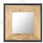 Preview: Spiegel 50x50 cm Mango Massivholz 