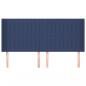 Preview: Kopfteil mit Ohren Blau 203x16x118/128 cm Stoff