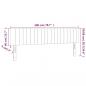 Preview: Kopfteile 2 Stk. Dunkelbraun 100x5x78/88 cm Stoff