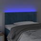 Preview: LED Kopfteil Dunkelblau 80x5x78/88 cm Samt