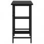 Preview: Computertisch Schwarz 80x40x72 cm MDF und Metall