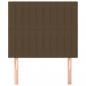 Preview: Kopfteile 2 Stk. Dunkelbraun 80x5x78/88 cm Stoff