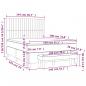 Preview: Boxspringbett mit Matratze Rosa 140x190 cm Samt
