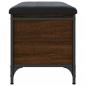 Preview: Sitzbank mit Stauraum Braun Eiche 62x42x45 cm Holzwerkstoff