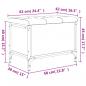 Preview: Sitzbank mit Stauraum Braun Eiche 62x42x45 cm Holzwerkstoff