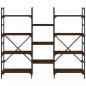 Preview: Bücherregal Braun Eichen-Optik 160x28,5x136,5 cm Holzwerkstoff