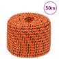 Preview: Bootsseil Orange 14 mm 50 m Polypropylen