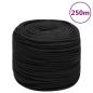 Preview: Bootsseil Schwarz 8 mm 250 m Polypropylen