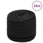 Preview: ARDEBO.de - Bootsseil Schwarz 16 mm 25 m Polypropylen