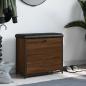 Preview: Schuhbank mit Klappe Braun Eichen-Optik 62x32x56 cm