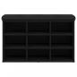 Preview: Schuhbank Schwarz 82x32x50 cm Holzwerkstoff