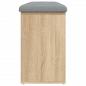 Preview: Schuhbank Sonoma-Eiche 102x32x50 cm Holzwerkstoff