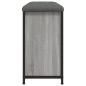 Preview: Schuhbank mit Klappe Grau Sonoma 82x32x56 cm