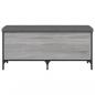 Preview: Sitzbank mit Stauraum Grau Sonoma 102x42x45 cm Holzwerkstoff