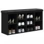 Preview: Schuhbank Schwarz 102x32x50 cm Holzwerkstoff