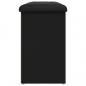 Preview: Schuhbank Schwarz 102x32x50 cm Holzwerkstoff