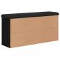 Preview: Schuhbank Schwarz 102x32x50 cm Holzwerkstoff