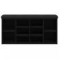 Preview: Schuhbank Schwarz 102x32x50 cm Holzwerkstoff