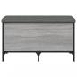 Preview: Sitzbank mit Stauraum Grau Sonoma 82x42x45 cm Holzwerkstoff