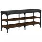 Preview: Schuhbank Braun Eichen-Optik 102x32x47 cm Holzwerkstoff