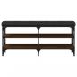 Preview: Schuhbank Braun Eichen-Optik 102x32x47 cm Holzwerkstoff
