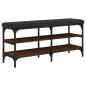 Preview: Schuhbank Braun Eichen-Optik 102x32x47 cm Holzwerkstoff