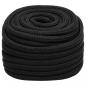 Preview: Bootsseil Schwarz 20 mm 50 m Polypropylen