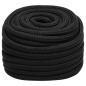 Preview: Bootsseil Schwarz 20 mm 50 m Polypropylen