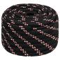 Preview: Bootsseil Schwarz 20 mm 25 m Polypropylen