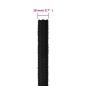Preview: Bootsseil Schwarz 18 mm 50 m Polypropylen