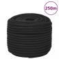 Preview: ARDEBO.de - Bootsseil Schwarz 12 mm 250 m Polypropylen