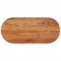 Preview: ARDEBO.de - Tischplatte 90x40x2,5 cm Oval Massivholz Akazie
