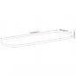 Preview: Tischplatte 110x40x3,8 cm Oval Massivholz Akazie