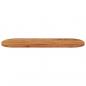 Preview: Tischplatte 110x40x2,5 cm Oval Massivholz Akazie