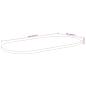 Preview: Tischplatte 120x60x2,5 cm Oval Massivholz Akazie