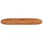 Preview: Tischplatte 80x40x3,8 cm Oval Massivholz Akazie