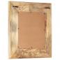 Preview: Handgeschnitzter Spiegel 50x50x2,5 cm Massivholz Mango