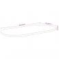 Preview: Tischplatte 80x40x2,5 cm Oval Massivholz Akazie