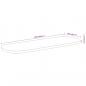 Preview: Tischplatte 100x40x3,8 cm Oval Massivholz Akazie